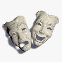 theatre mask free 3d model